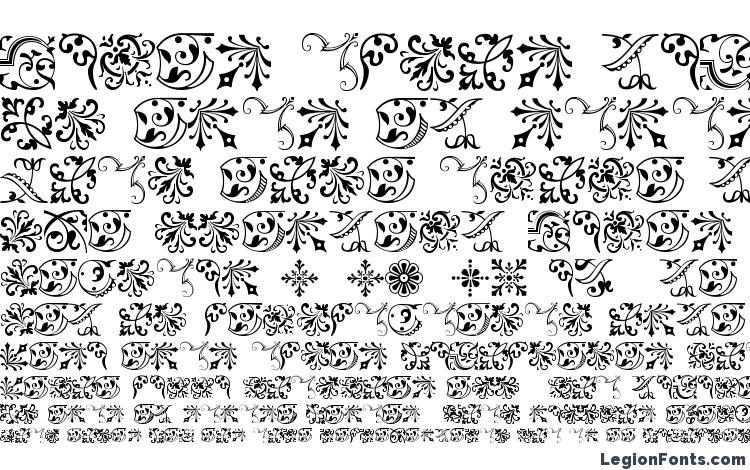 specimens BaroqueOrnaments font, sample BaroqueOrnaments font, an example of writing BaroqueOrnaments font, review BaroqueOrnaments font, preview BaroqueOrnaments font, BaroqueOrnaments font