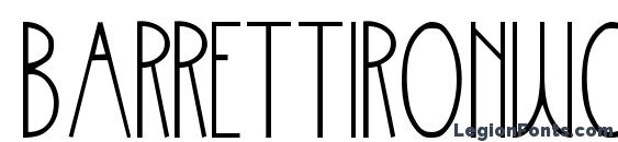 шрифт BarrettIronwork, бесплатный шрифт BarrettIronwork, предварительный просмотр шрифта BarrettIronwork