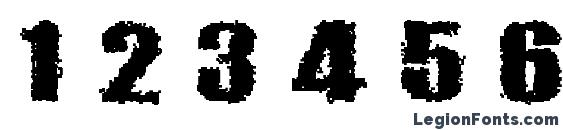 Barricades Font, Number Fonts