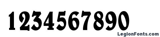 Barrister Condensed SSi Condensed Font, Number Fonts