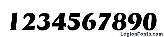 Baryon Display SSi Italic Font, Number Fonts