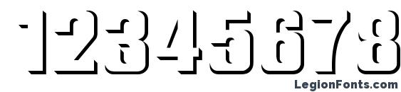 Bas Relief Font, Number Fonts