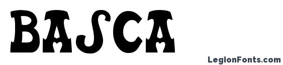 шрифт Basca, бесплатный шрифт Basca, предварительный просмотр шрифта Basca