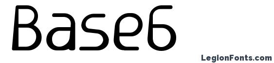 Base6 font, free Base6 font, preview Base6 font