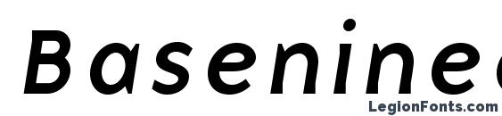 Baseninec italic Font