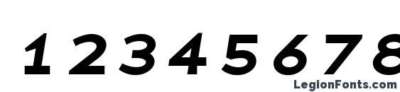 BaseNineSmallCaps Italic Font, Number Fonts