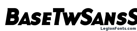 BaseTwSansSmallCaps Bold Italic Font
