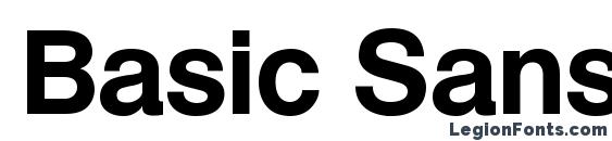 Шрифт Basic Sans SF Bold