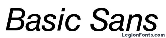 Basic Sans SF Italic font, free Basic Sans SF Italic font, preview Basic Sans SF Italic font