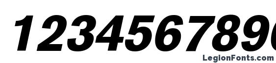 BasicCommercial LT Black Italic Font, Number Fonts