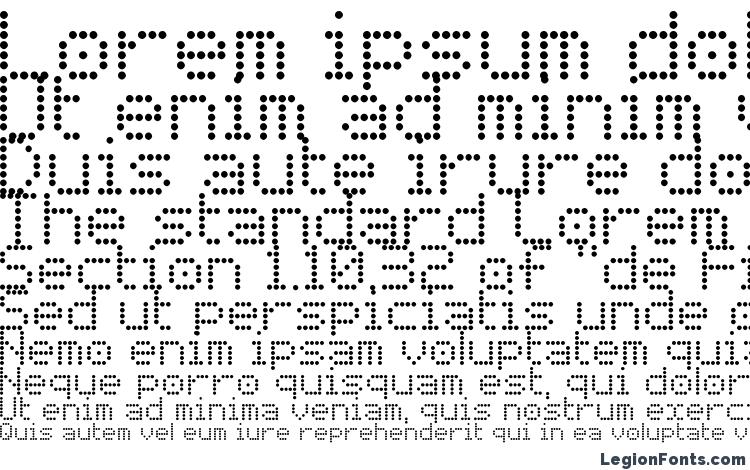 specimens Basicdots font, sample Basicdots font, an example of writing Basicdots font, review Basicdots font, preview Basicdots font, Basicdots font