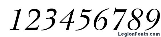Basil Italic Font, Number Fonts