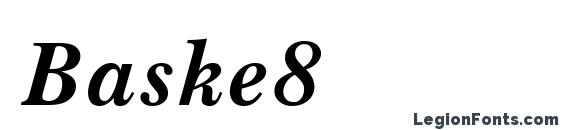 Baske8 font, free Baske8 font, preview Baske8 font