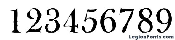 BaskerOldAntique Medium Regular Font, Number Fonts