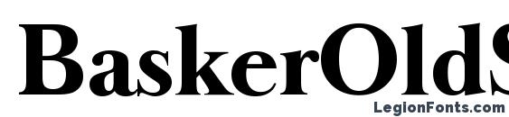 BaskerOldSerial Xbold Regular Font, Typography Fonts