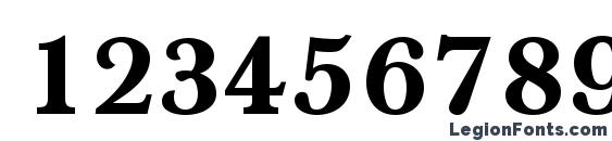 Baskerville A.Z PS Bold Font, Number Fonts