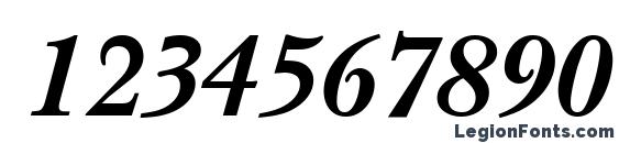 Baskerville Black SSi Bold Italic Font, Number Fonts