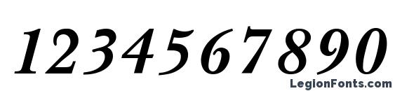 Baskerville Bold Italic Font, Number Fonts