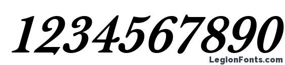 Baskerville Classico BoldItalic Font, Number Fonts