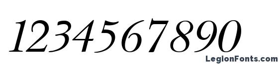 Baskerville Italic Font, Number Fonts