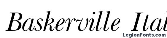 Baskerville Italic font, free Baskerville Italic font, preview Baskerville Italic font