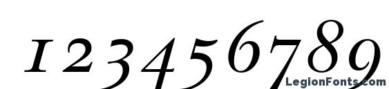 Baskerville OldStyle SSi Normal Font, Number Fonts