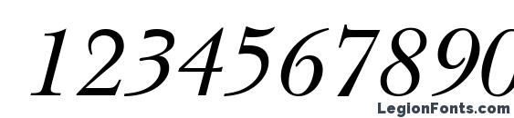 Baskerville SSi Italic Font, Number Fonts