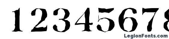 BaskervilleAntique Bold Font, Number Fonts