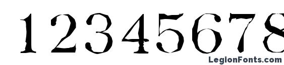 BaskervilleAntique Light Regular Font, Number Fonts