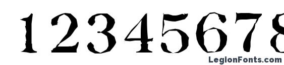 BaskervilleAntique Medium Regular Font, Number Fonts