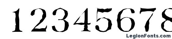 BaskervilleAntique Regular Font, Number Fonts