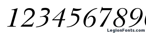 BaskervilleCyrLTStd Incline Font, Number Fonts