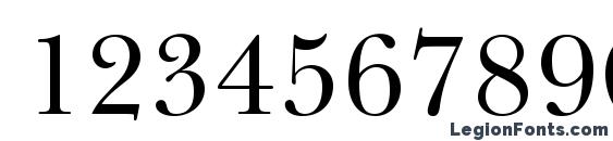 BaskervilleCyrLTStd Upright Font, Number Fonts