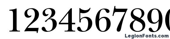 BaskervilleNovaTwoDemi Regular Font, Number Fonts