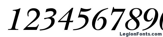 BaskervilleNovaTwoDemi RegularItalic Font, Number Fonts