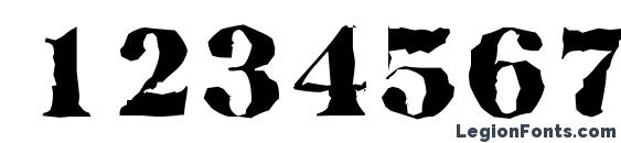 BaskervilleRandom Black Regular Font, Number Fonts