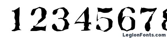 BaskervilleRandom Bold Font, Number Fonts