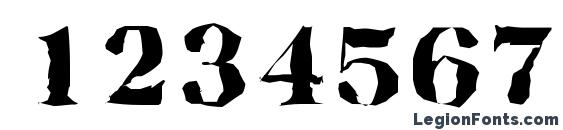 BaskervilleRandom Heavy Regular Font, Number Fonts