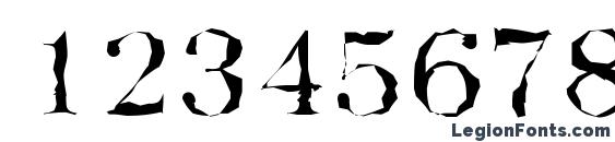 BaskervilleRandom Light Regular Font, Number Fonts