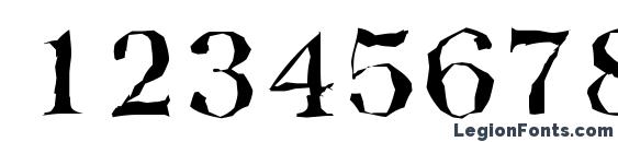 BaskervilleRandom Medium Regular Font, Number Fonts