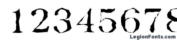BaskervilleRandom Regular Font, Number Fonts