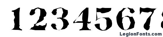 BaskervilleRandom Xbold Regular Font, Number Fonts