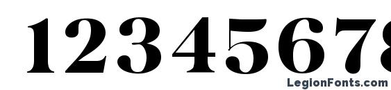 BaskervilleSerial Heavy Regular Font, Number Fonts