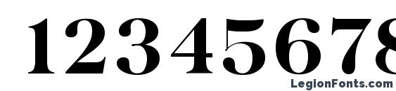 BaskervilleSerial Xbold Regular Font, Number Fonts