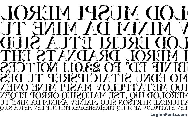 specimens Bassackwards font, sample Bassackwards font, an example of writing Bassackwards font, review Bassackwards font, preview Bassackwards font, Bassackwards font