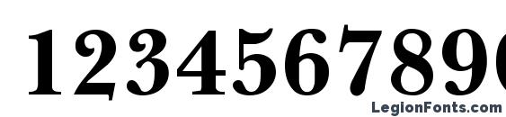 Basset Bold Font, Number Fonts