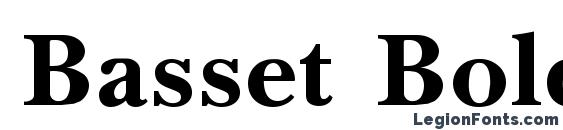 Basset Bold font, free Basset Bold font, preview Basset Bold font