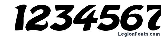 Batavia Bold Font, Number Fonts