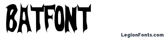 шрифт BatFont, бесплатный шрифт BatFont, предварительный просмотр шрифта BatFont
