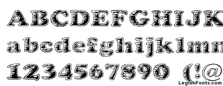 glyphs Battered Cooper font, сharacters Battered Cooper font, symbols Battered Cooper font, character map Battered Cooper font, preview Battered Cooper font, abc Battered Cooper font, Battered Cooper font